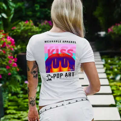 unisex-organic-cotton wearable art david hopkins pop art designs